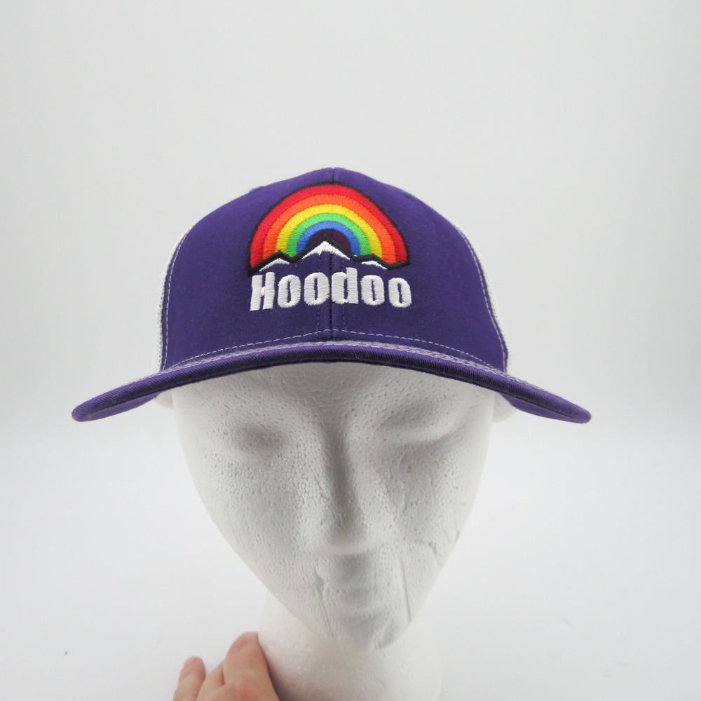 Hoodoo Ski Mountain Hat Cap Richardson Purple Rainbow Mountains Trucker